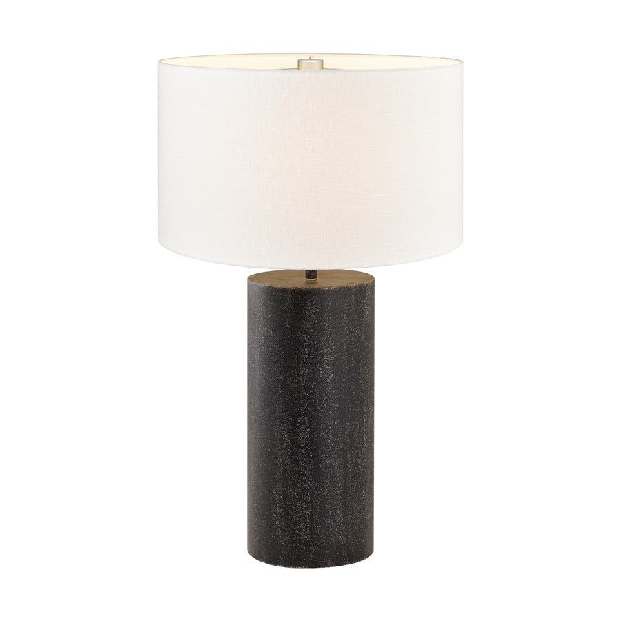 Atlas Lighting Daher 26'' High 1Lt Table Lamp, Black/White