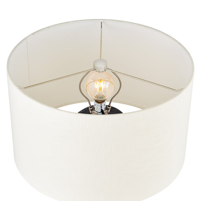 Atlas Lighting Daher 26'' High 1Lt Table Lamp, Black/White