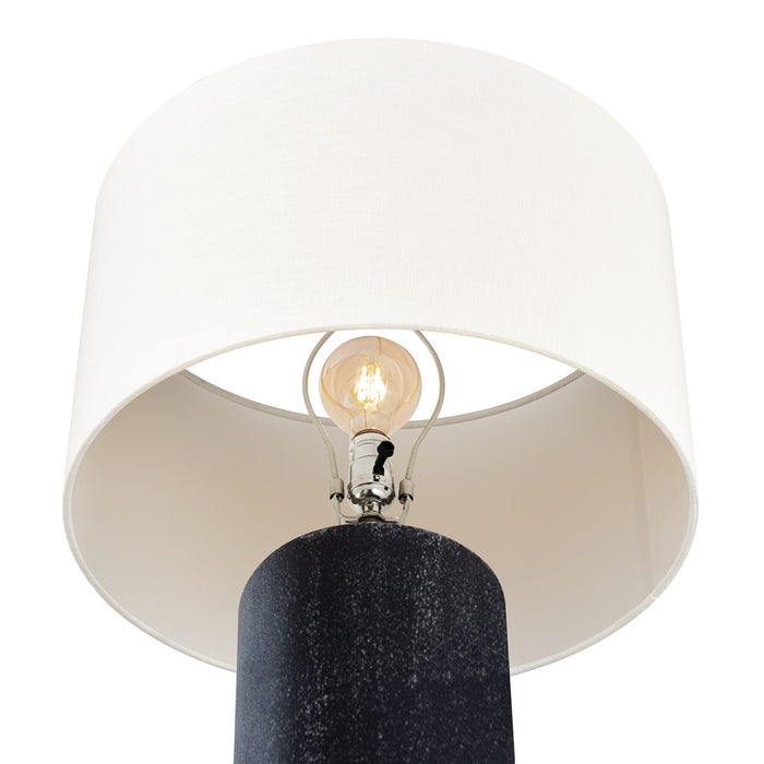 Atlas Lighting Daher 26'' High 1Lt Table Lamp, Black/White