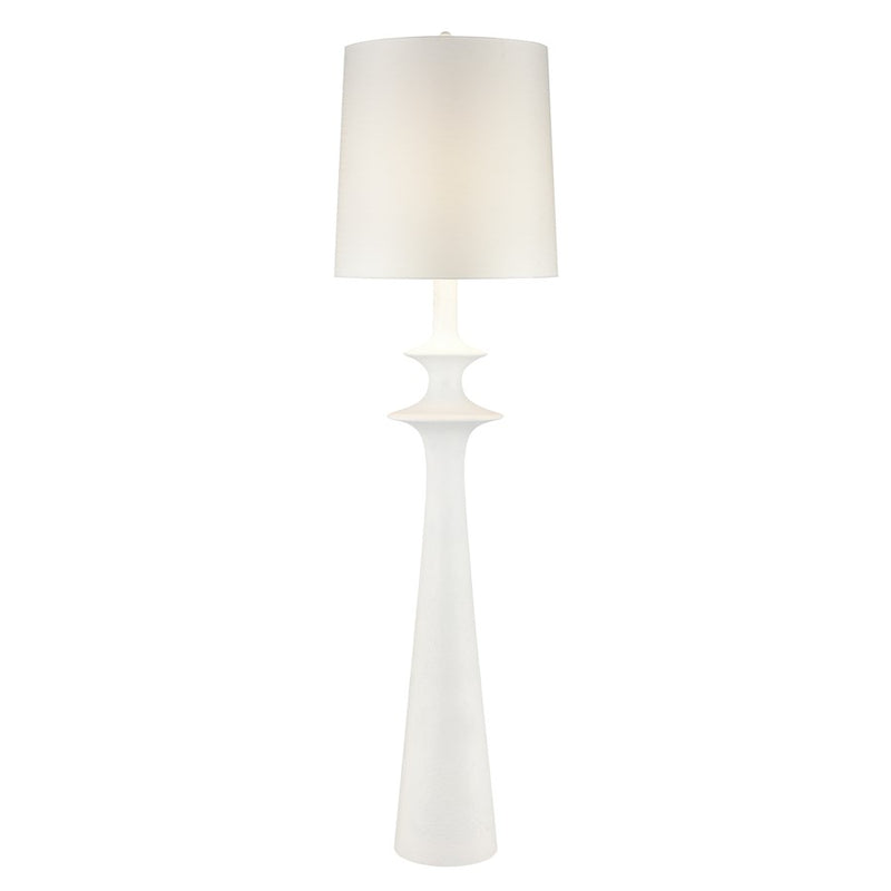 Atlas Lighting Erica 76'' High 1Lt Floor Lamp, Dry White/White