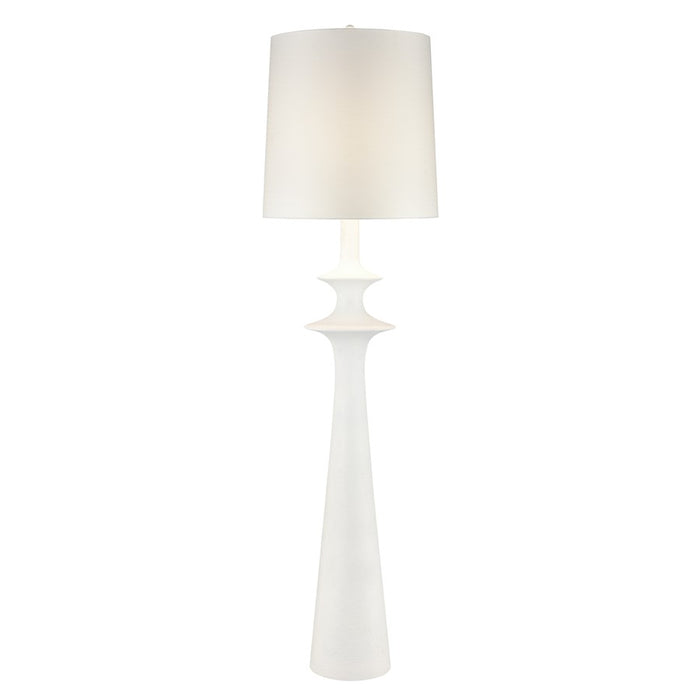 Atlas Lighting Erica 76'' High 1Lt Floor Lamp, Dry White/White