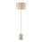 Atlas Lighting Katwijk 64'' High 1Lt Floor Lamp, Nickel/White