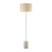 Atlas Lighting Katwijk 64'' High 1Lt Floor Lamp, Nickel/White