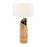 Atlas Lighting Kincaid 29.5" 1Lt Table Lamp, Natural Burl/White - PL11178-NA