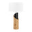 Atlas Lighting Kincaid 29.5''H 1Lt Table Lamp, Natural Burl/White