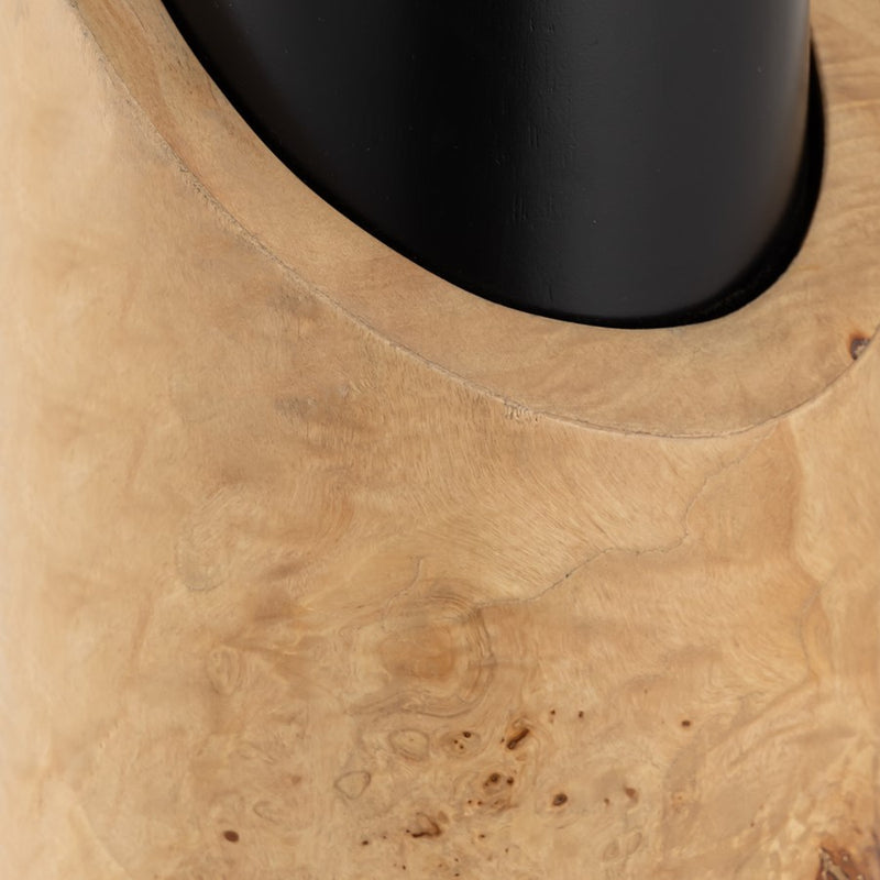 Atlas Lighting Kincaid 29.5''H 1Lt Table Lamp, Natural Burl/White