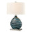 Atlas Lighting Portview 22'' High 1Lt Table Lamp, Teal/White