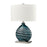 Atlas Lighting Portview 22'' High 1Lt Table Lamp, Teal/White