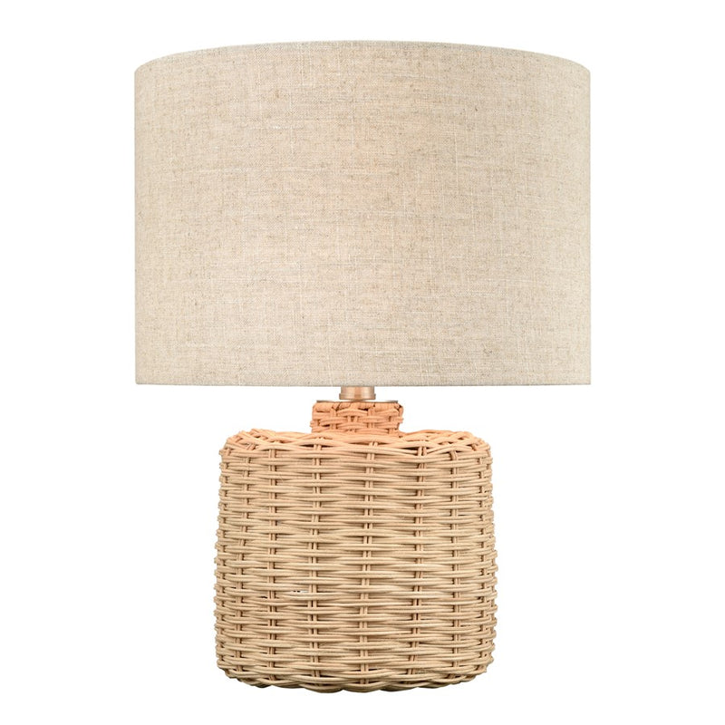 Atlas Lighting Roscoe 18'' High 1Lt Table Lamp, Natural/Off White