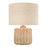 Atlas Lighting Roscoe 18'' High 1Lt Table Lamp, Natural/Off White