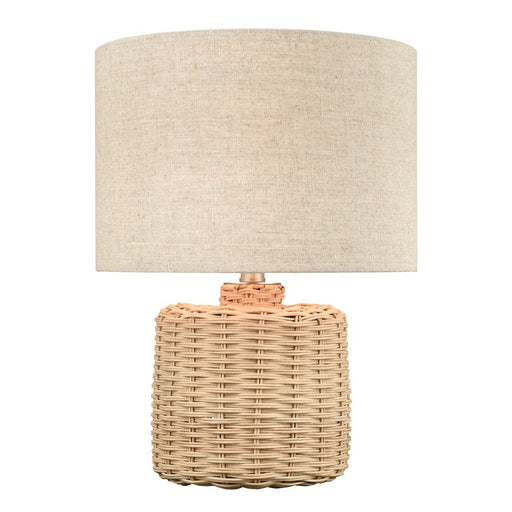 Atlas Lighting Roscoe 18'' High 1Lt Table Lamp, Natural/Off White