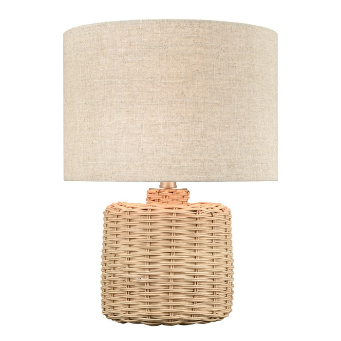 Atlas Lighting Roscoe 18'' High 1Lt Table Lamp, Natural/Off White