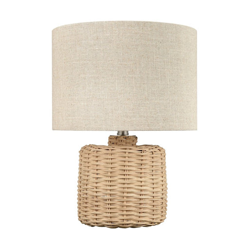 Atlas Lighting Roscoe 18'' High 1Lt Table Lamp, Natural/Off White