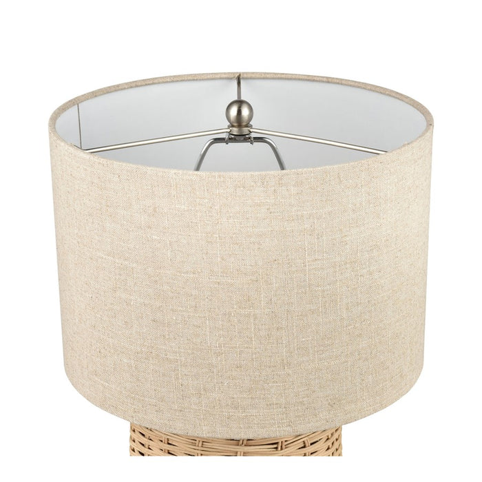 Atlas Lighting Roscoe 18'' High 1Lt Table Lamp, Natural/Off White