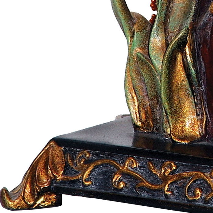 Atlas Lighting Sleeping King Frog 12.3''H 1Lt Table Lamp, Multi/GR