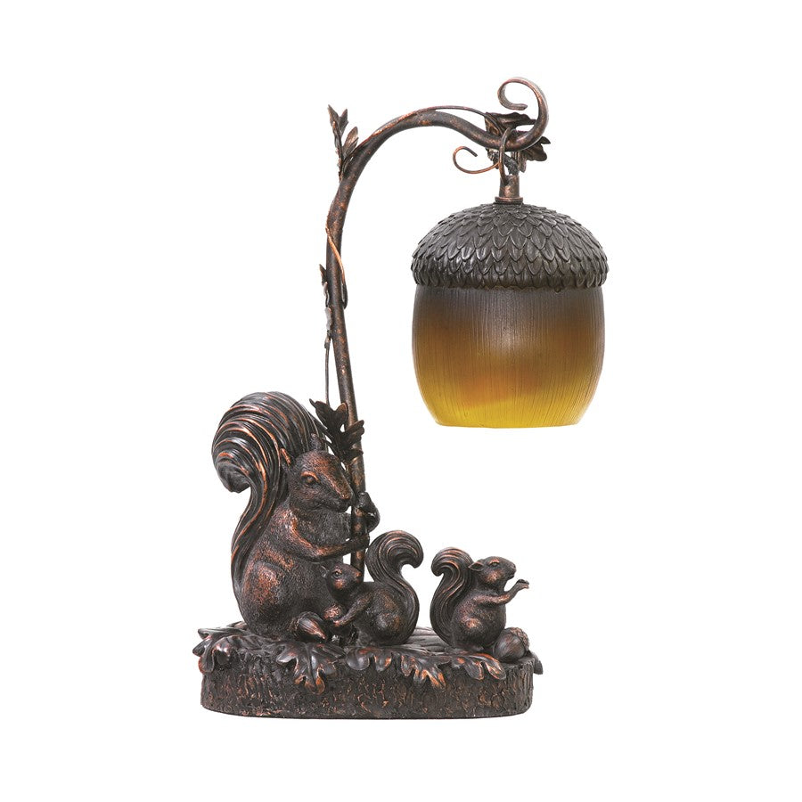 Atlas Lighting Squirrel AcornLt 14.5''H 1Lt Table Lamp, Bronze/Gold