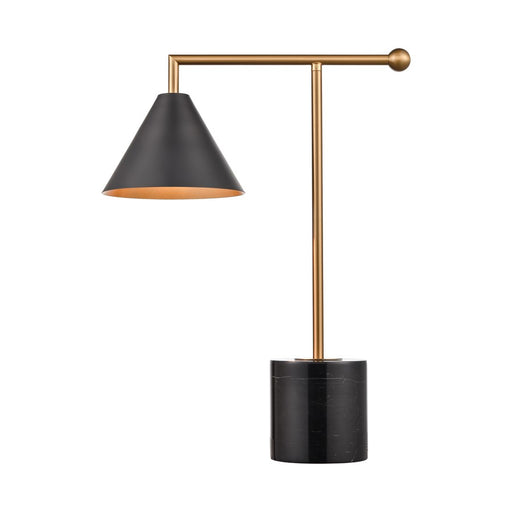Atlas Lighting Halton 20'' High 1Lt Table Lamp, Black/Black