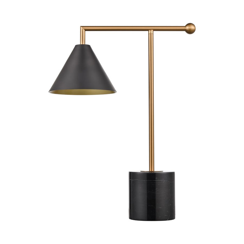 Atlas Lighting Halton 20'' High 1Lt Table Lamp, Black/Black