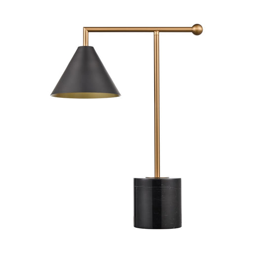 Atlas Lighting Halton 20'' High 1Lt Table Lamp, Black/Black