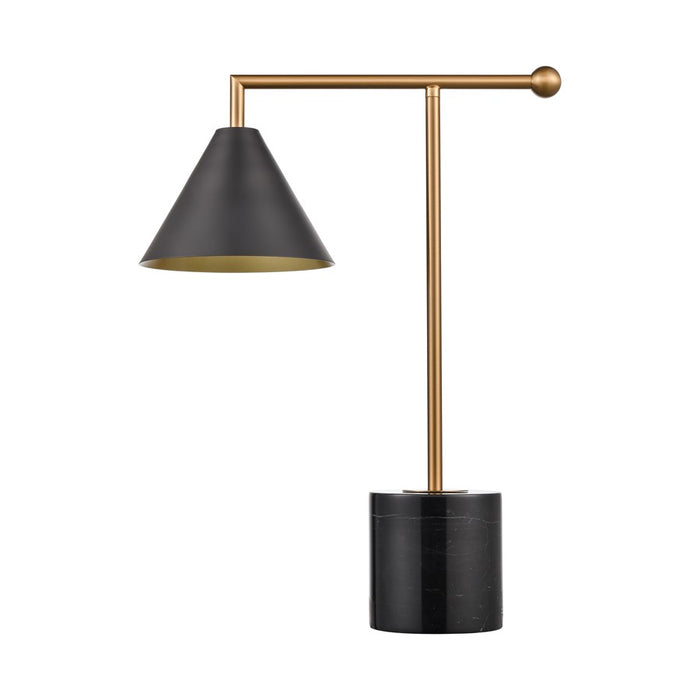 Atlas Lighting Halton 20'' High 1Lt Table Lamp, Black/Black