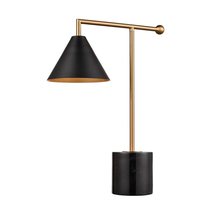 Atlas Lighting Halton 20'' High 1Lt Table Lamp, Black/Black