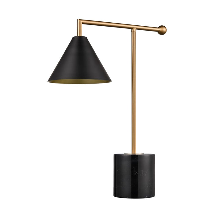 Atlas Lighting Halton 20'' High 1Lt Table Lamp, Black/Black