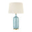 Atlas Lighting Port Isabel 28'' High 1Lt Table Lamp, Blue/Off White
