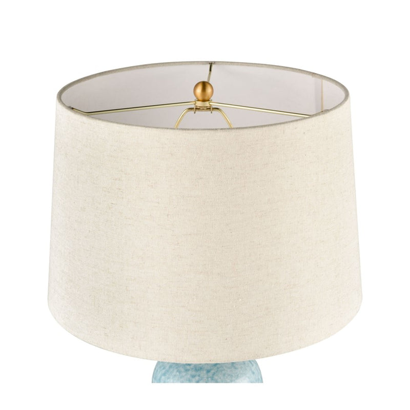 Atlas Lighting Port Isabel 28'' High 1Lt Table Lamp, Blue/Off White