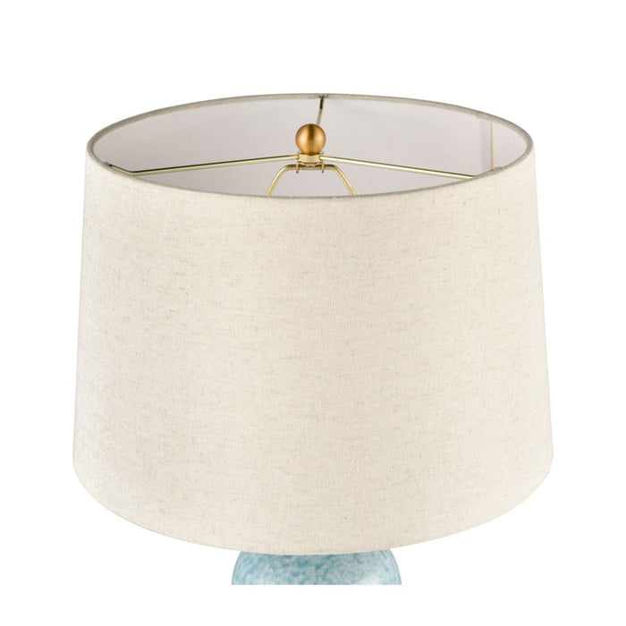 Atlas Lighting Port Isabel 28'' High 1Lt Table Lamp, Blue/Off White