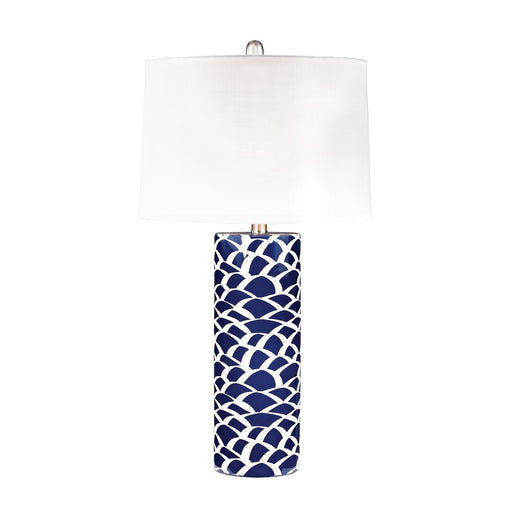 Atlas Lighting Scale Sketch 28'' High 1Lt Table Lamp, Navy/White