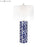 Atlas Lighting Scale Sketch 28'' High 1Lt Table Lamp, Navy/White