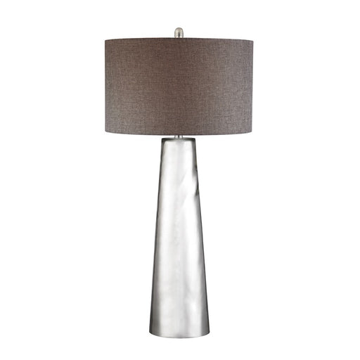 Atlas Tapered Cylinder 37.5''H 1Lt Table Lamp, Silver Mercury/GY