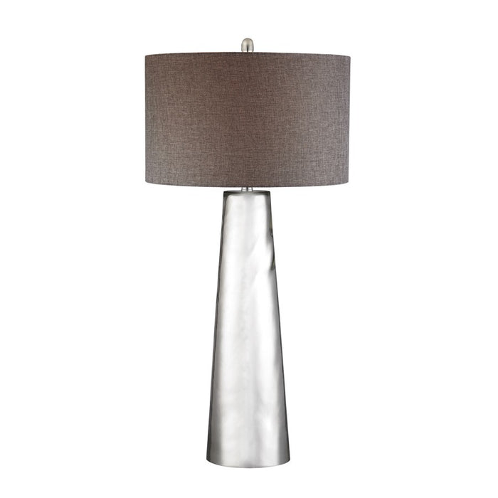 Atlas Tapered Cylinder 37.5''H 1Lt Table Lamp, Silver Mercury/GY
