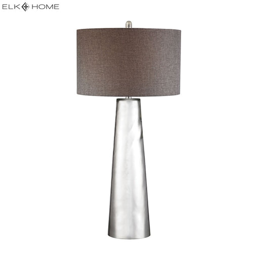 Atlas Tapered Cylinder 37.5''H 1Lt Table Lamp, Silver Mercury/GY
