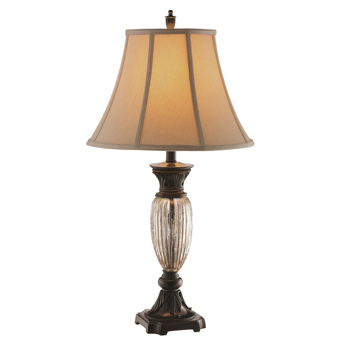 Atlas Lighting Tempe 31.25'' High 1Lt Table Lamp, Bronze/Beige