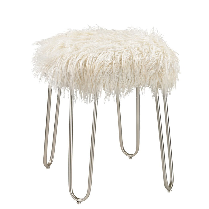 Atlas Lighting Betty Vanity Stool, White