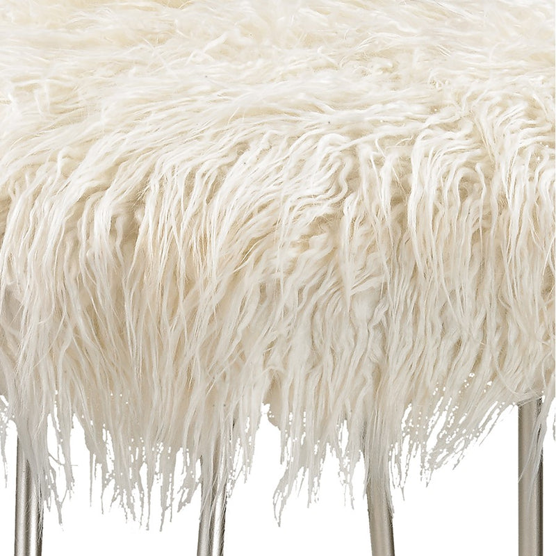 Atlas Lighting Betty Vanity Stool, White
