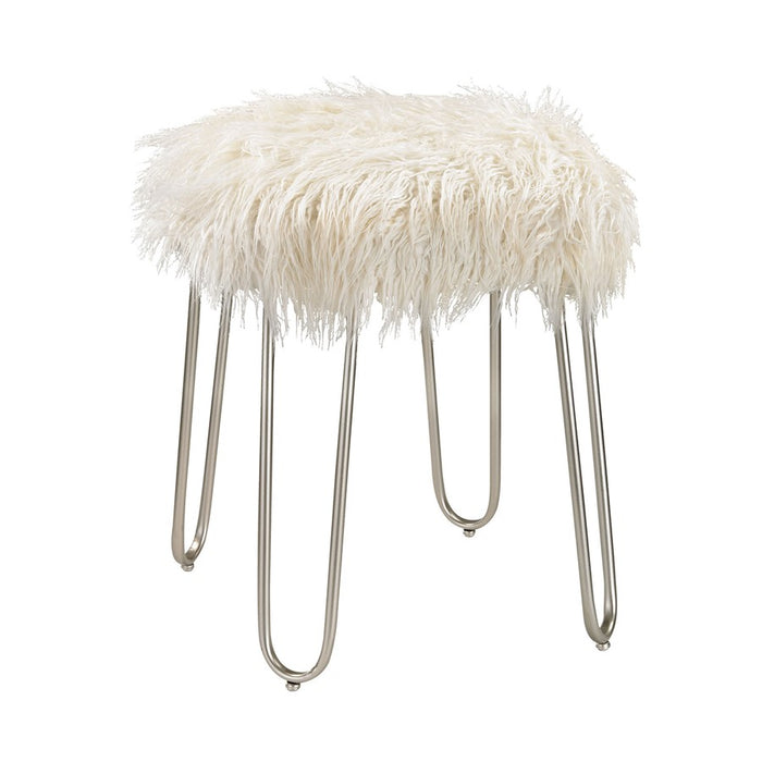 Atlas Lighting Betty Vanity Stool, White