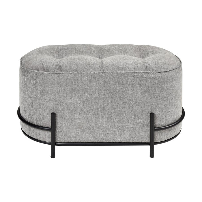 Atlas Lighting Brida Ottoman, Gray