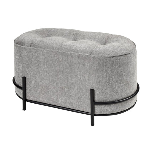 Atlas Lighting Brida Ottoman, Gray