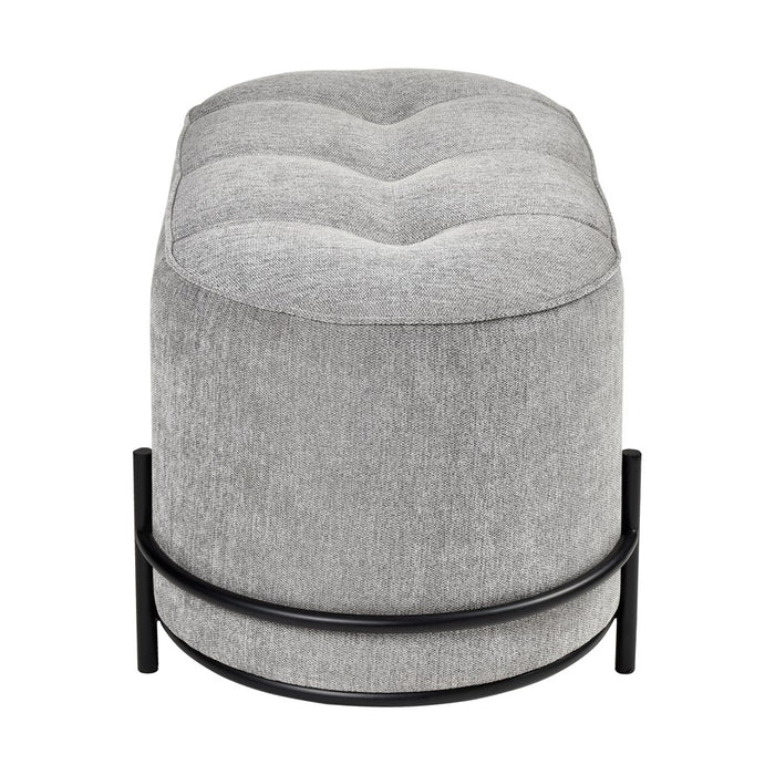 Atlas Lighting Brida Ottoman, Gray