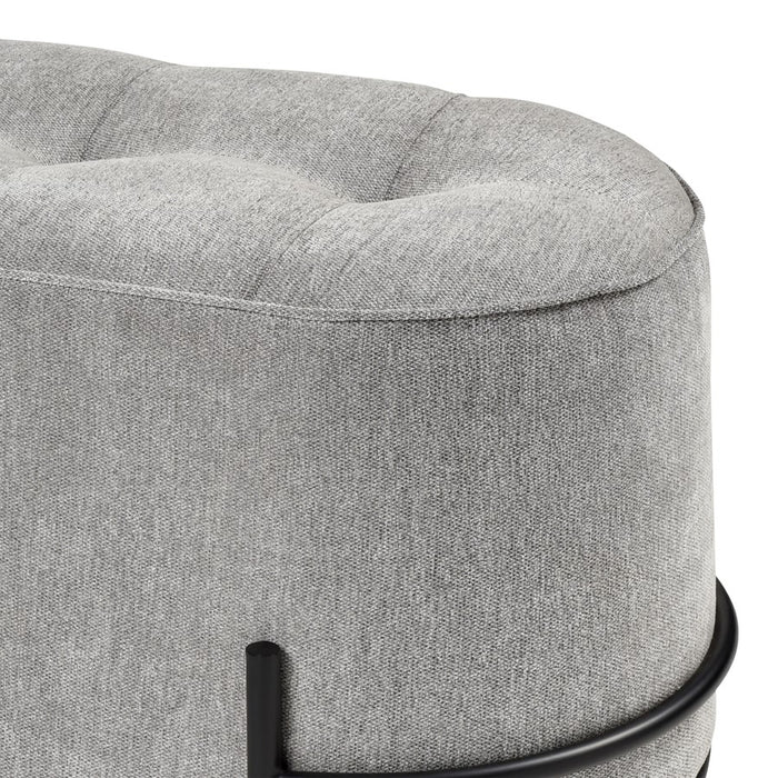 Atlas Lighting Brida Ottoman, Gray
