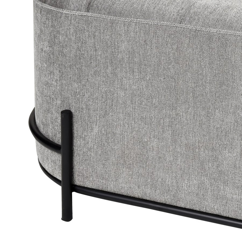 Atlas Lighting Brida Ottoman, Gray