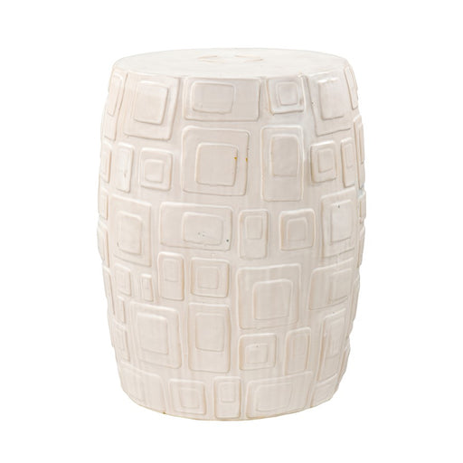 Atlas Lighting Cambeck Accent Stool, White