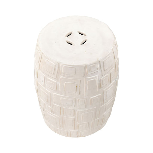 Atlas Lighting Cambeck Accent Stool, White
