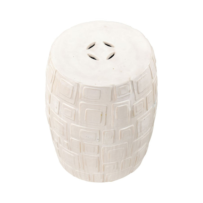 Atlas Lighting Cambeck Accent Stool, White