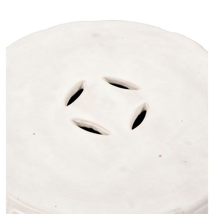 Atlas Lighting Cambeck Accent Stool, White