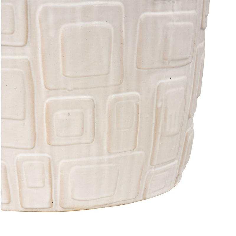 Atlas Lighting Cambeck Accent Stool, White