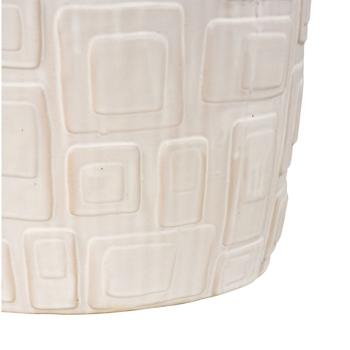 Atlas Lighting Cambeck Accent Stool, White