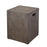 Atlas Lighting Cubo Accent Stool, Polished Concrete
